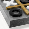 Magnetic Tic Tac Toe Wall Game Board - Black & White (15" x 15")